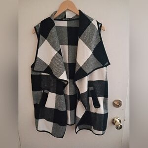 YACON Buffalo Plaid Sweater Vest